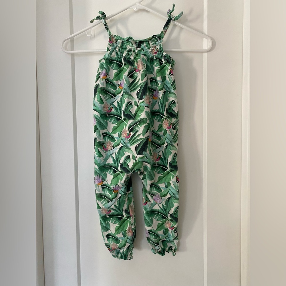 Dieter Braun x H&M Organic Cotton Tropical Leaf Print Jumpsuit
